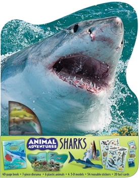 Paperback Animal Adventures: Sharks Book