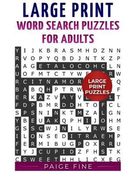 Paperback Large Print Word Search Puzzles for Adults [Large Print] Book