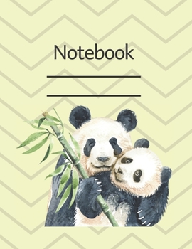 Notebook: Cute Panda - Lined Notebook Journal - 120 pages - Standart (8.5 x 11 inches)
