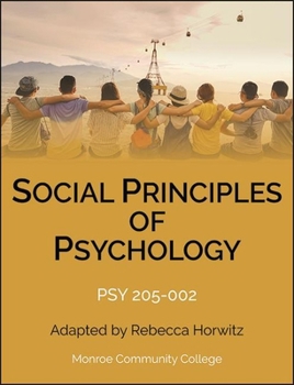 Paperback Social Principles of Psychology: Psy 205-002 Book
