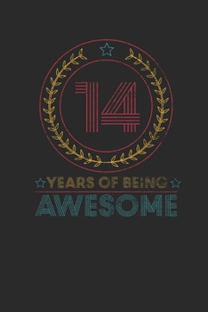14 Years Of Being Awesome: Dotted Bullet Notebook –  Awesome Birthday Gift Idea