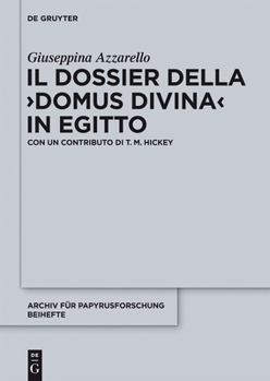 Hardcover Il dossier della "domus divina" in Egitto [Italian] Book
