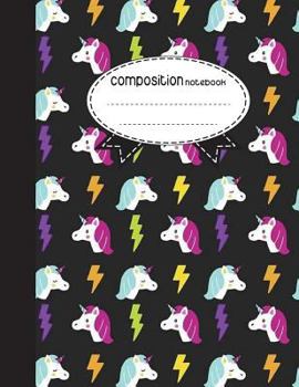 Composition Notebook, 8.5 x 11, 110 pages: Cute Unicorns: (Notebooks)