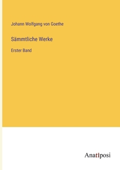 Paperback Sämmtliche Werke: Erster Band [German] Book