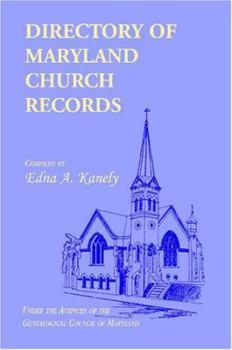 Paperback Directory of Maryland Church Records Book