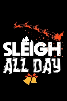 Notizbuch: Weihnachten Schlitten Rudolph Rentier Süß Geschenk 120 Seiten, 6X9 (Ca. A5), Karomuster (German Edition)