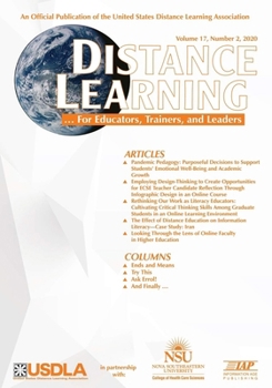 Paperback Distance Learning Vol 17 Issue 2 Book