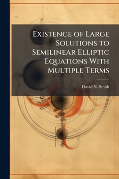 Paperback Existence of Large Solutions to Semilinear Elliptic Equations with Multiple Terms Book