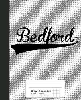 Paperback Graph Paper 5x5: BEDFORD Notebook Book