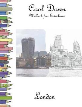 Paperback Cool Down - Malbuch für Erwachsene: London [German] Book