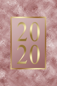 2020: Calendar, DIN-A5 format, weekly planner with space for notes, dates, holidays, year-round overview. White paper with beautiful, artistic ... optics pink beautiful gift German Version