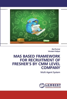 Paperback Mas Based Framework for Recruitment of Fresher's by CMM Level Company Book