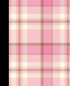 Paperback Composition Notebook: pink plaid, Blank College Ruled Notebook for Students, Kids and Teens. Trendy Lined Journal for School and College for Book