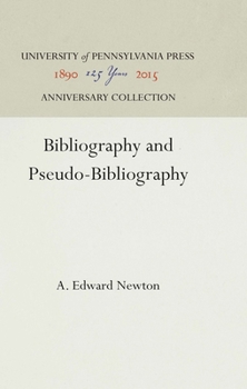 Hardcover Bibliography and Pseudo-Bibliography Book