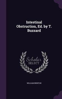 Hardcover Intestinal Obstruction, Ed. by T. Buzzard Book