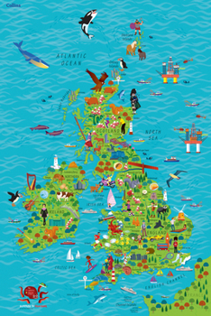 Paperback Children's Map of the United Kingdom and Ireland Book