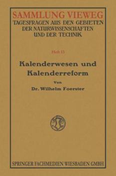 Paperback Kalenderwesen Und Kalenderreform [German] Book
