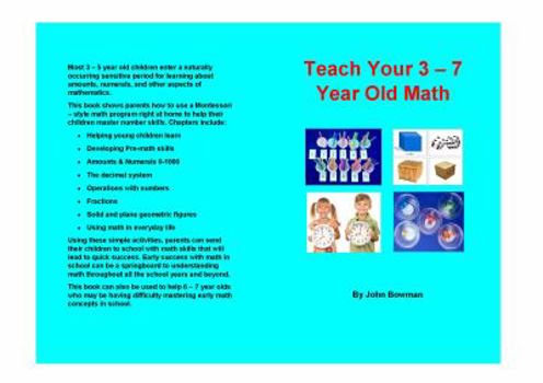 Paperback Teach Your 3-7 Year Old Math Book