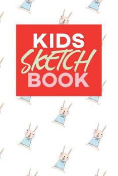 Paperback Kids Sketch Book: Kawaii Cute Rabbit Bunny Animal Pattern Book