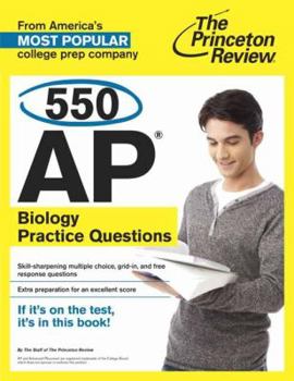 Paperback 550 AP Biology Practice Questions Book