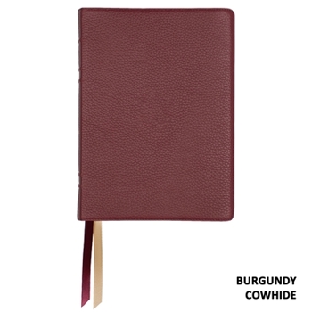Leather Bound Lsb Giant Print Reference Edition, Paste-Down Burgundy Cowhide Book