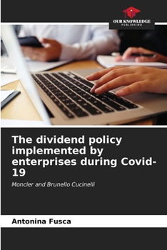 Paperback The dividend policy implemented by enterprises during Covid-19 Book