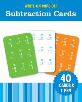 Cards Write-On Wipe-Off Subtraction Cards Book