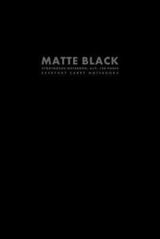 Matte Black Storyboard Notebook, 6x9, 100 Pages