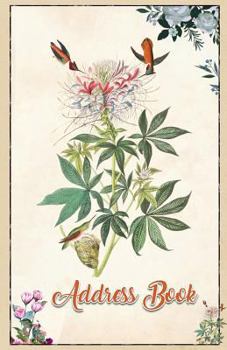 Address Book: Large Print Hummingbird 5.5 X 8.5 Organize Addresses, Phone Numbers, Emails - Great Gift for Ornithologists and Bird L