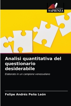 Paperback Analisi quantitativa del questionario desiderabile [Italian] Book