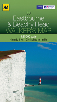 Walker's Map Eastbourne & Beachy Head - Book #30 of the AA Walker's Map