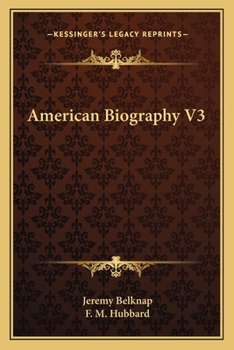 Paperback American Biography V3 Book