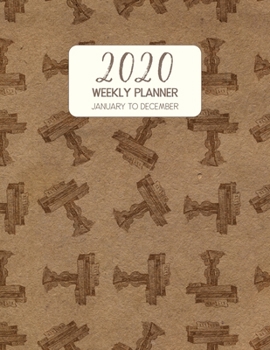 Paperback 2020 Weekly Planner January to December: Dated Diary With To Do Notes & Inspirational Quotes - Zither Table Book