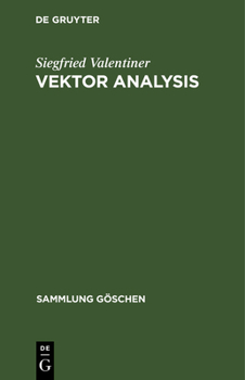 Hardcover Vektor Analysis [German] Book