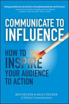 Hardcover Communicate to Influence: How to Inspire Your Audience to Action Book