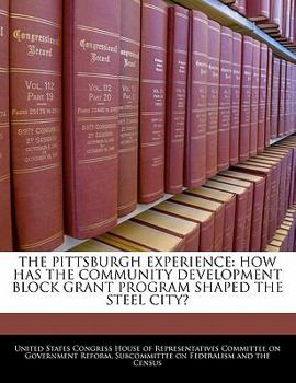 Paperback The Pittsburgh Experience: How Has the Community Development Block Grant Program Shaped the Steel City? Book