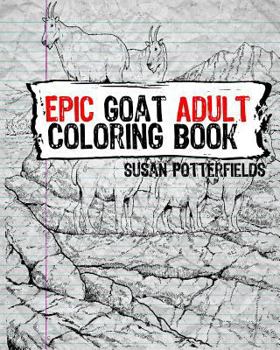 Paperback Epic Goat Adult Coloring Book