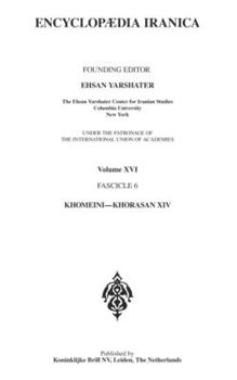 Paperback Encyclopaedia Iranica: Volume XVI Fascicle 6 Book