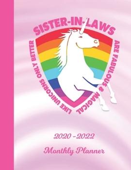 Paperback Monthly Planner: Sister In Law Pink 2 Year Organizer with Note Pages (24 Months) - Jan 2020 - Dec 2021 - Month Planning - Appointment C Book