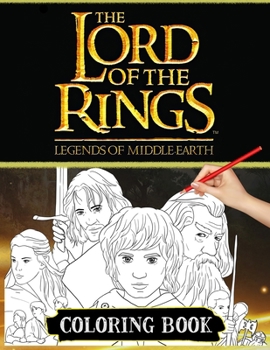 Paperback Lord Of The Rings Coloring Book