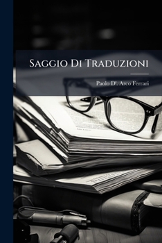 Paperback Saggio Di Traduzioni [Italian] Book