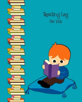 Paperback Reading Log For Kids: Ideal Gift Children's Reading Progress Tracker & Review Journal For 100 Books, For Kids & Parents Bright Blue Design C Book