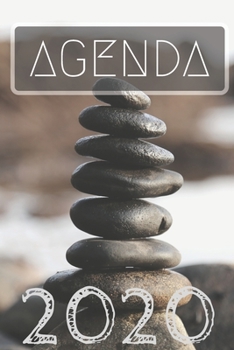 Agenda 2020 : semainier&journalier | 12 mois | vue mensuelle en début de mois | confort prise de notes avec nombreuses annexes | format 15 x 22 cm | motif zen (French Edition)