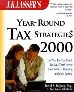 Paperback J. K. Lasser's Year-Round Tax Strategies Book