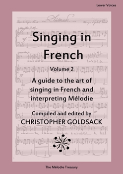 Paperback Singing in French, volume 2 - lower voices Book