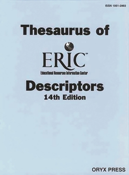 Hardcover Thesaurus of Eric Descriptors: 14th Edition Book