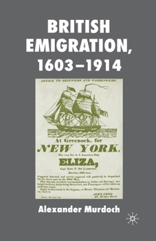 Paperback British Emigration, 1603-1914 Book