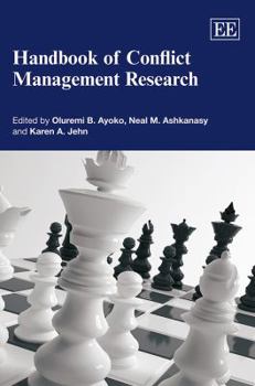 Paperback Handbook of Conflict Management Research Book