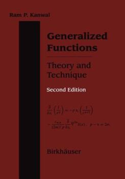 Paperback Generalized Functions Theory and Technique: Theory and Technique Book