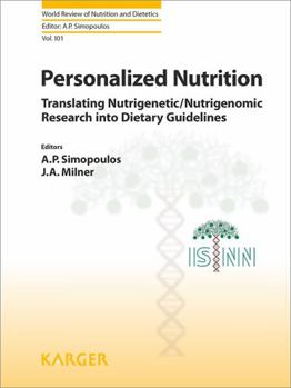 Hardcover Personalized Nutrition: Translating Nutrigenic/ Nutrigenomic Research Into Dietary Guidelines Book
